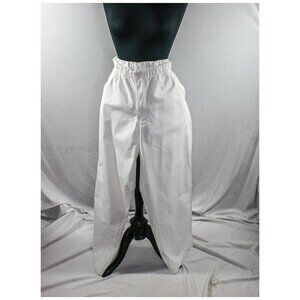 Izod Jeans White Cotton Pants Elastic Drawstring Waist Size XL